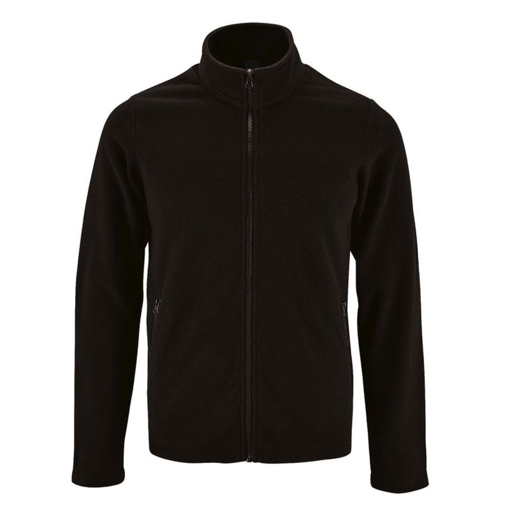 SOLS Mens Norman Fleece Jacket / Black